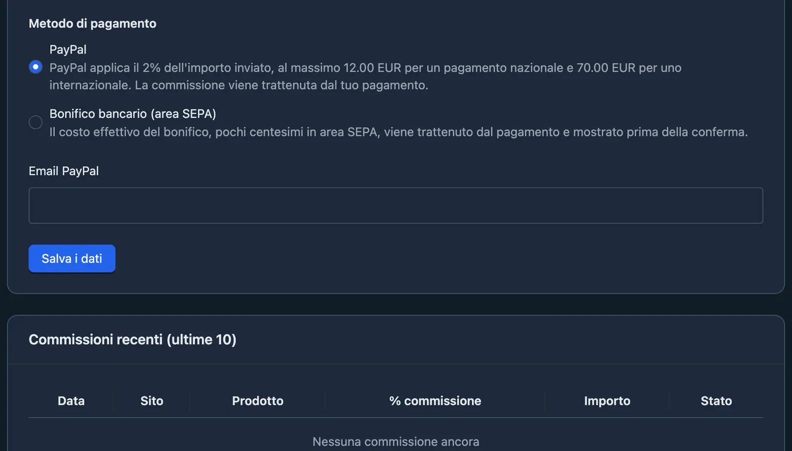 La scelta del metodo di pagamento: PayPal o bonifico bancario