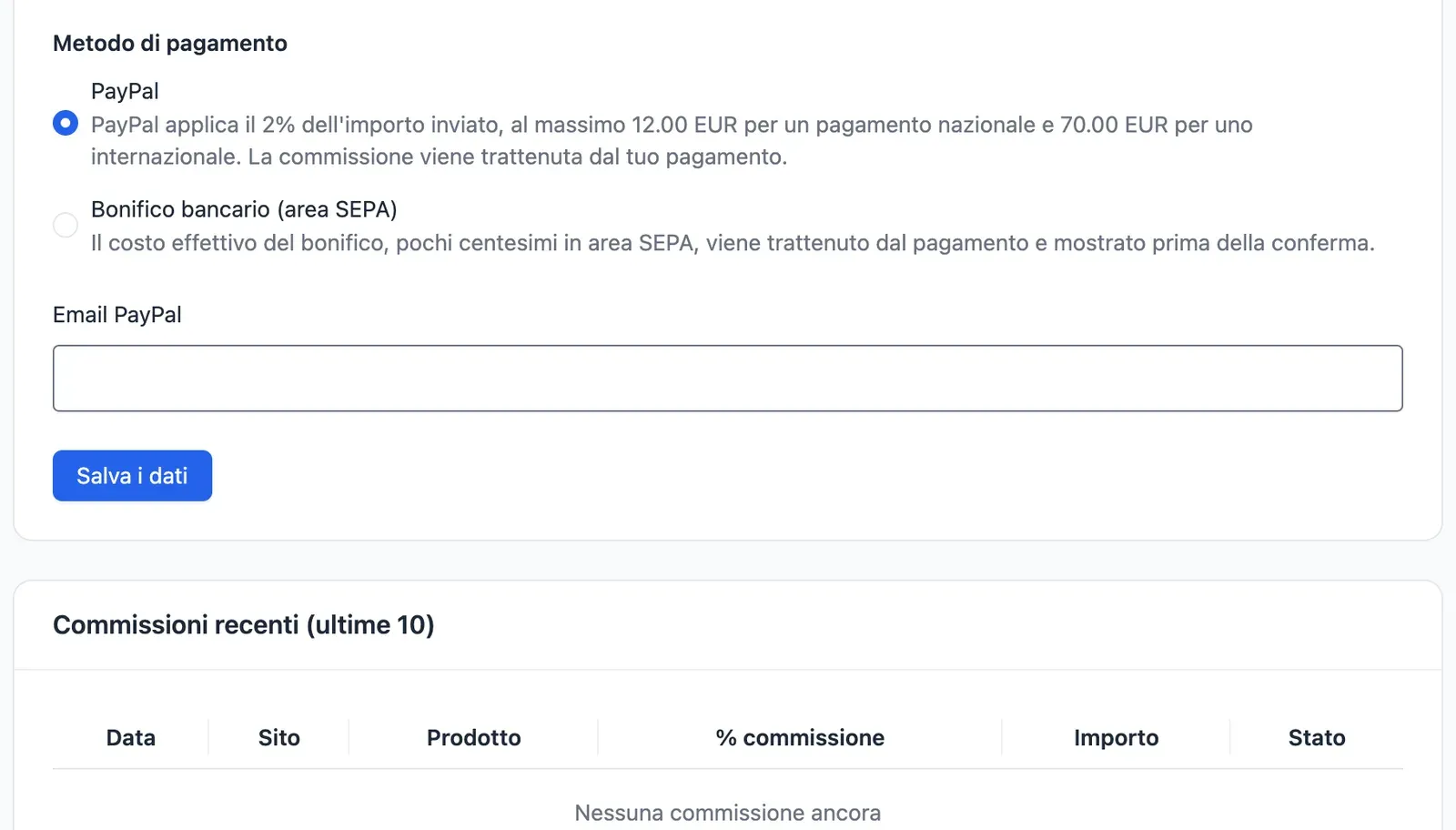 La scelta del metodo di pagamento: PayPal o bonifico bancario