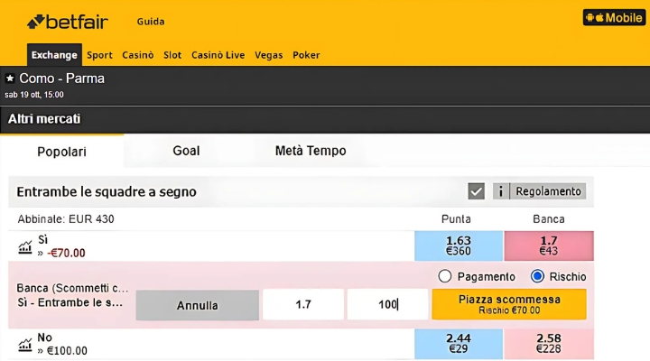 errori-ninjabet-matched-betting-scommesse-online-betfair-trascurare-la-liquidita